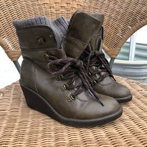 Women Unionbay Vintage Wedges Boots